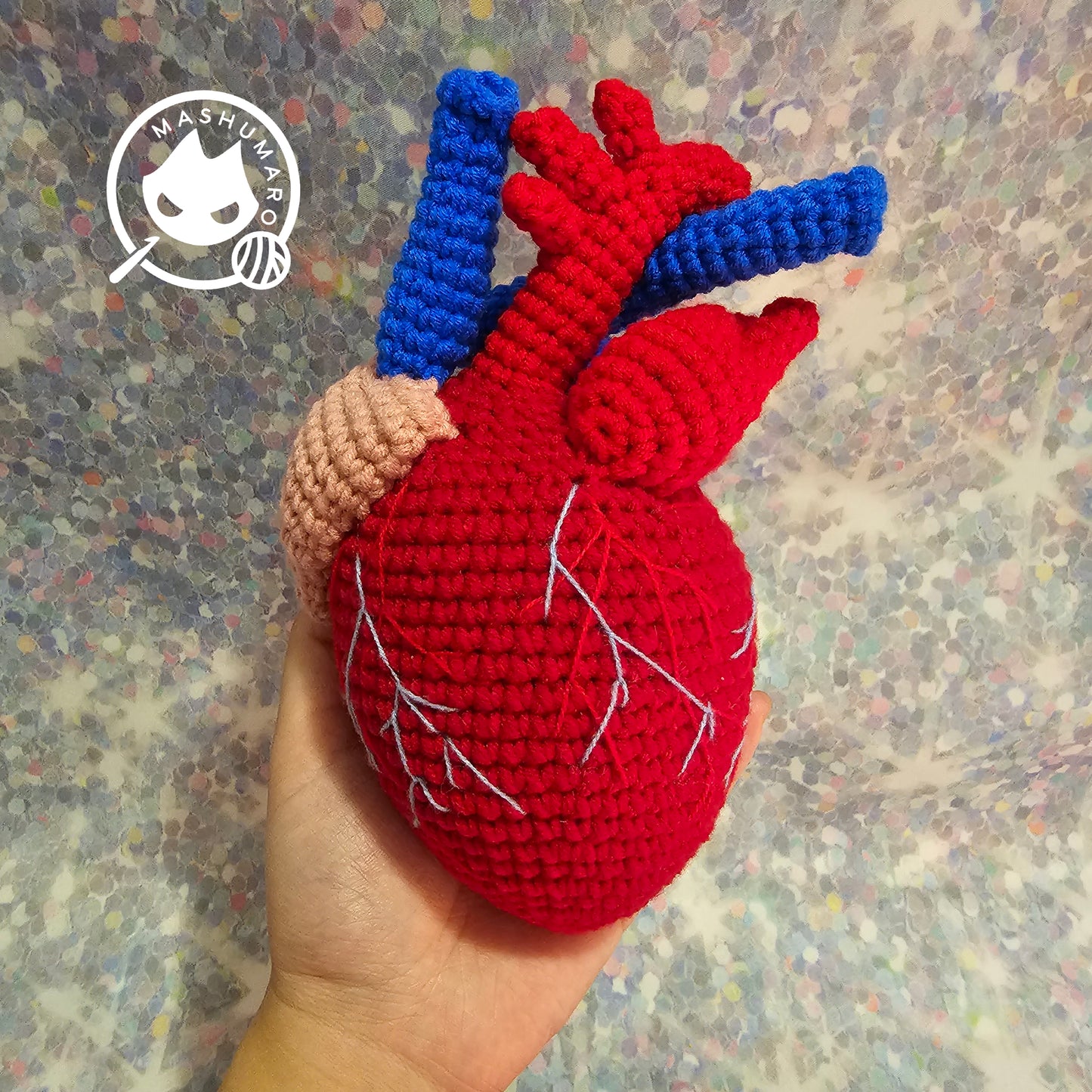 Realistic Actual Sized Anatomical Human Heart Plush