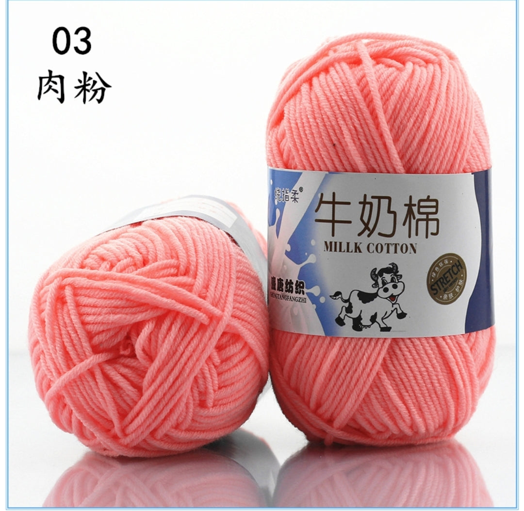 Milk Cotton Yarn 5-ply