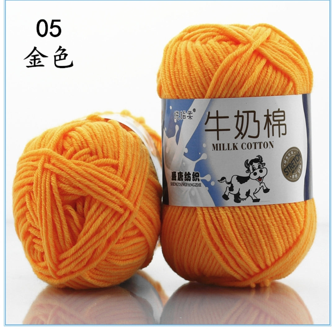 Milk Cotton Yarn 5-ply