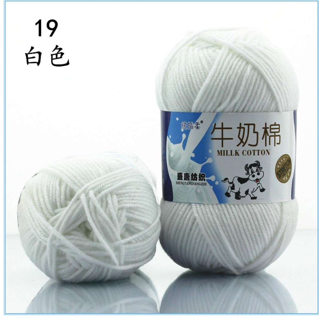 Milk Cotton Yarn 5-ply