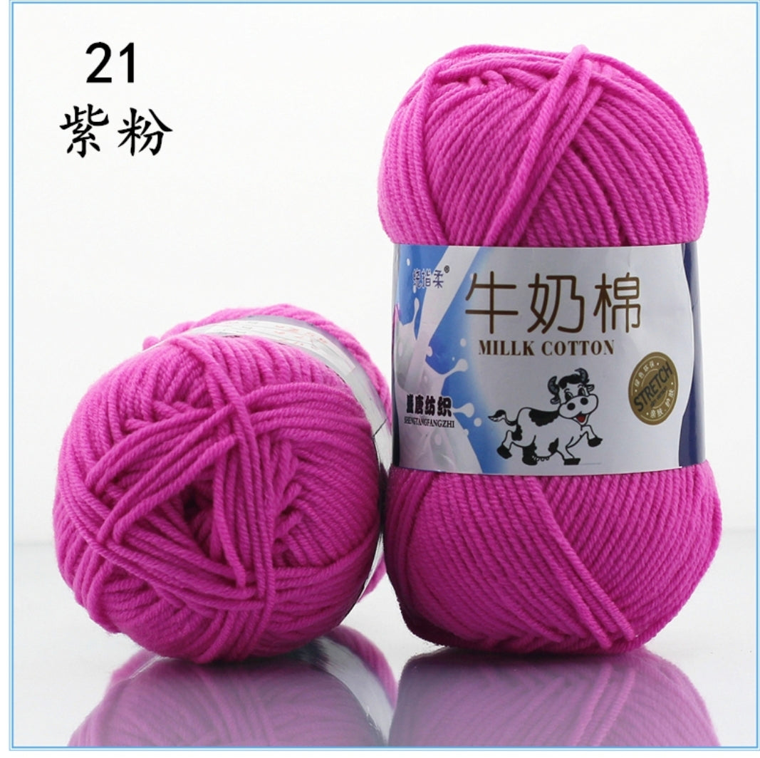 Milk Cotton Yarn 5-ply