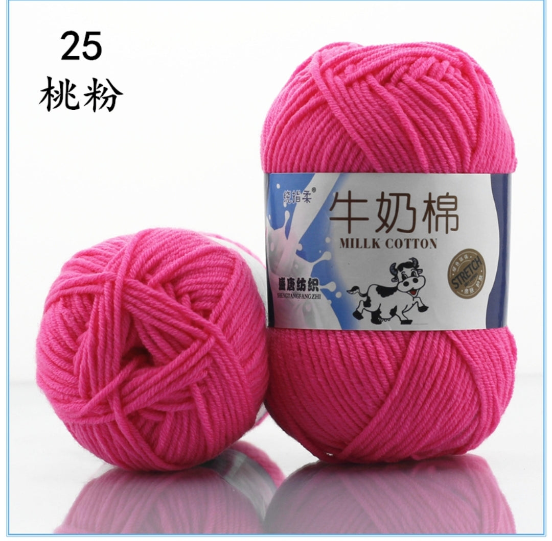 Milk Cotton Yarn 5-ply