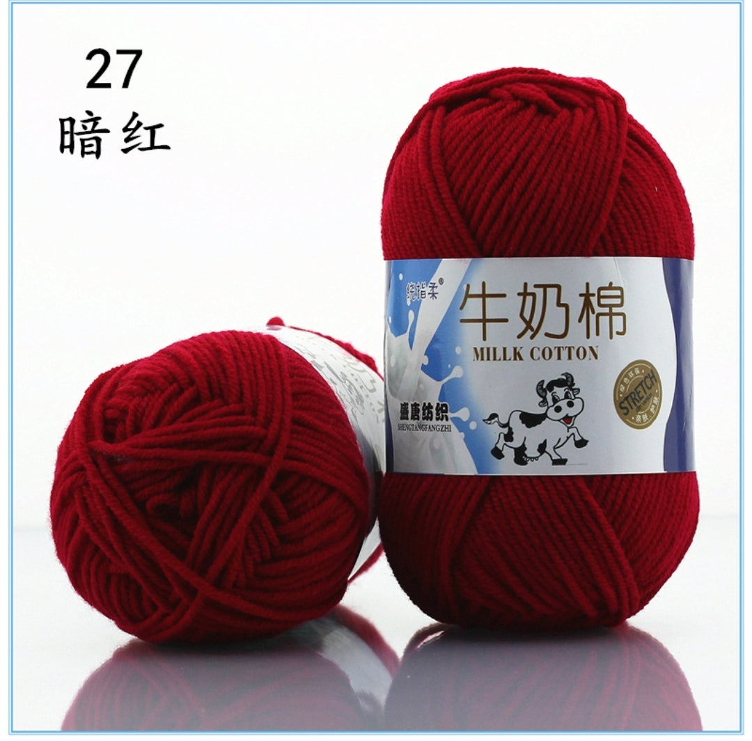 Milk Cotton Yarn 5-ply