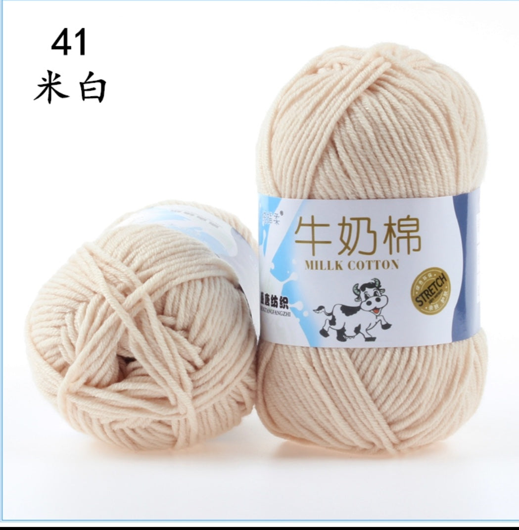 Milk Cotton Yarn 5-ply