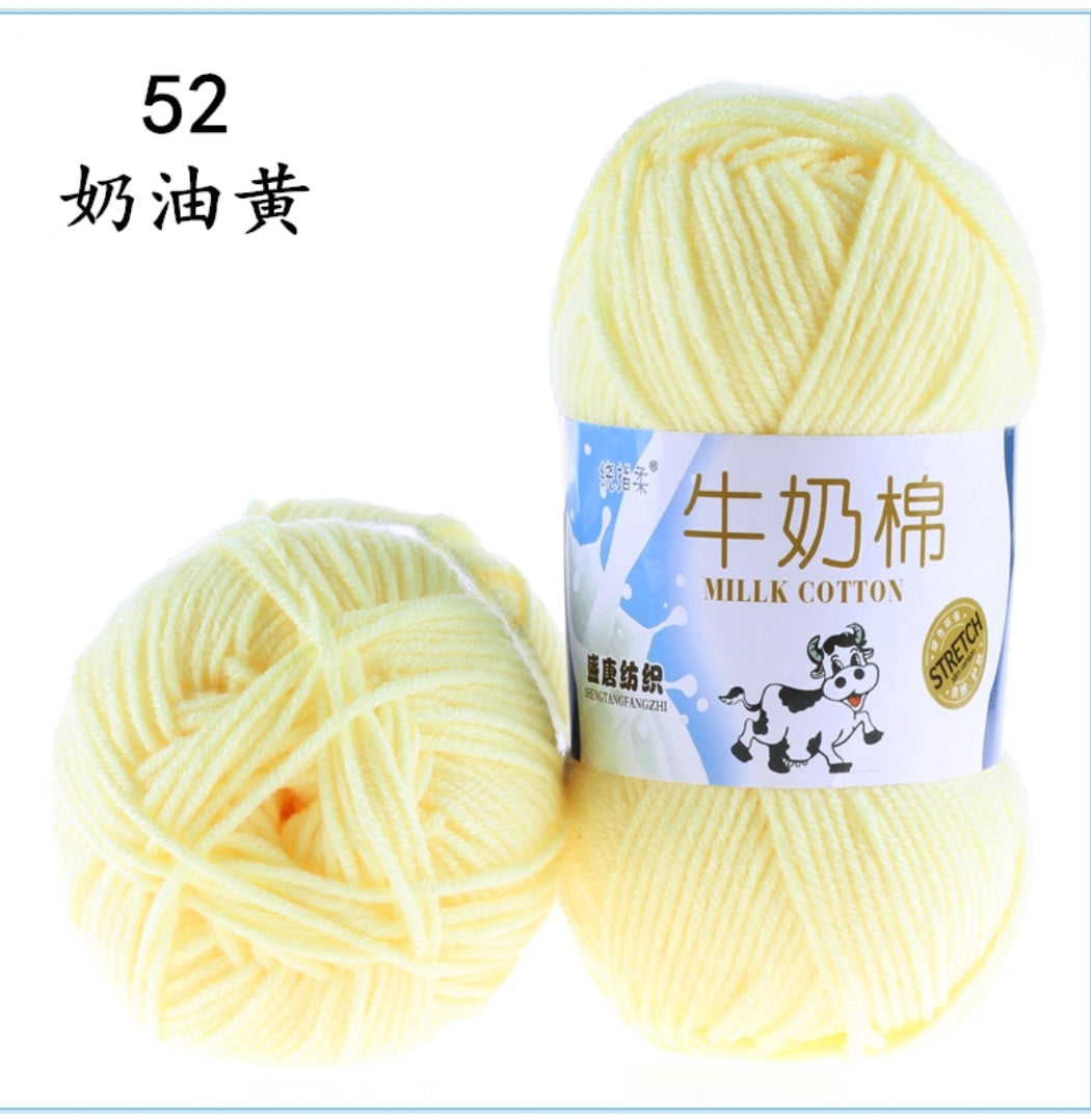 Milk Cotton Yarn 5-ply