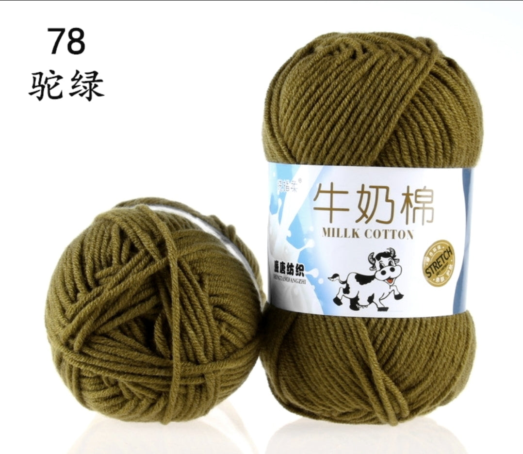 Milk Cotton Yarn 5-ply