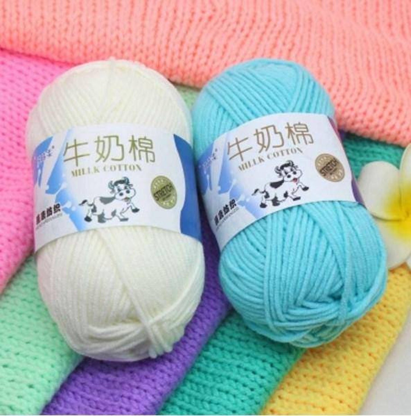 Milk Cotton Yarn 5-ply