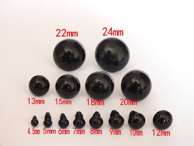 High Gloss High Quality Safety Eyes for Amigurumi Dolls with Washers