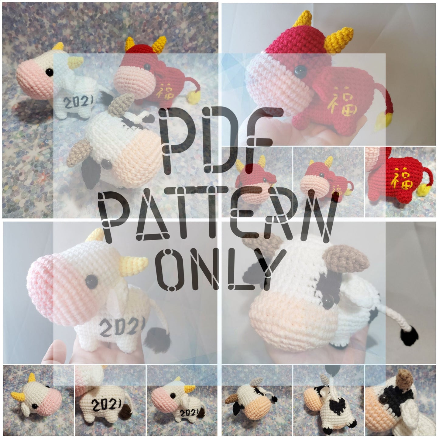 Amigurumi Pattern: MooMooMaro the Chibi Cow