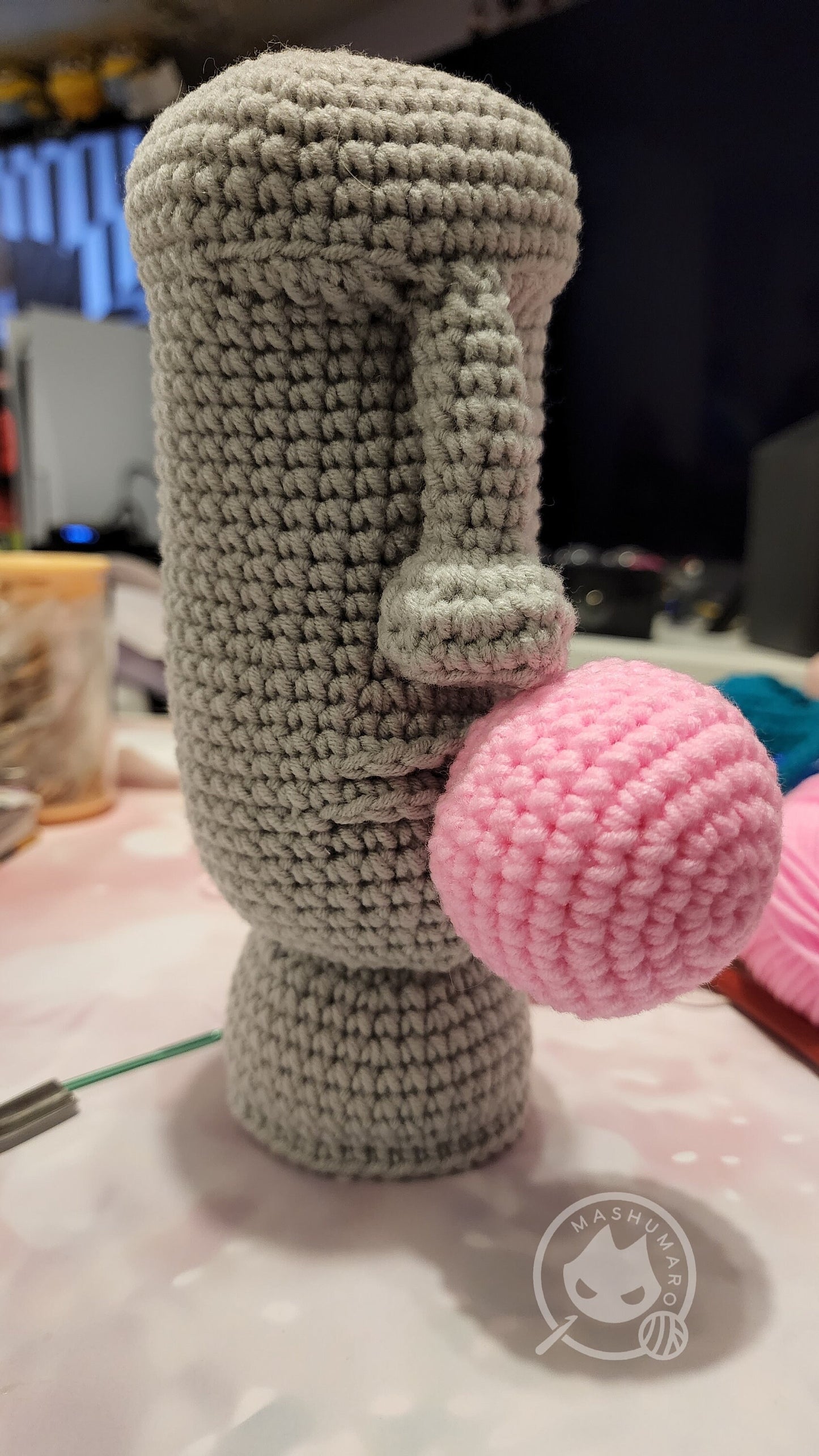 Amigurumi Pattern: Moai the Easter Island Head