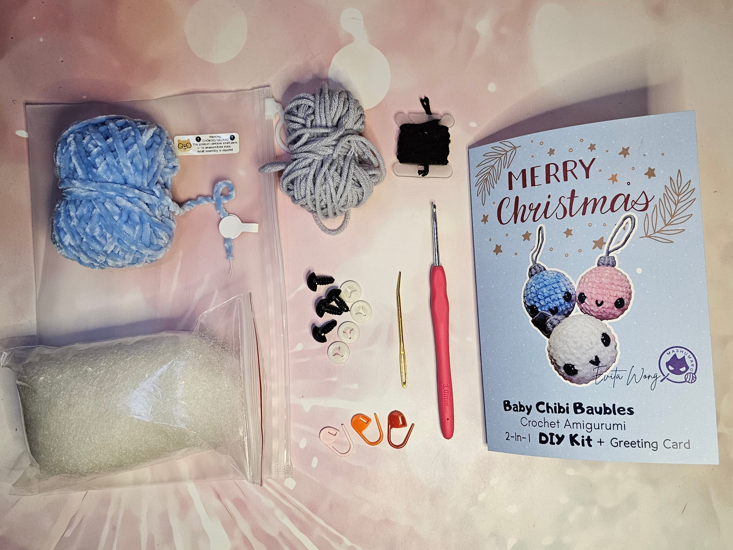 Baby Chibi Baubles DIY Kit & Greeting Card 2-in-1